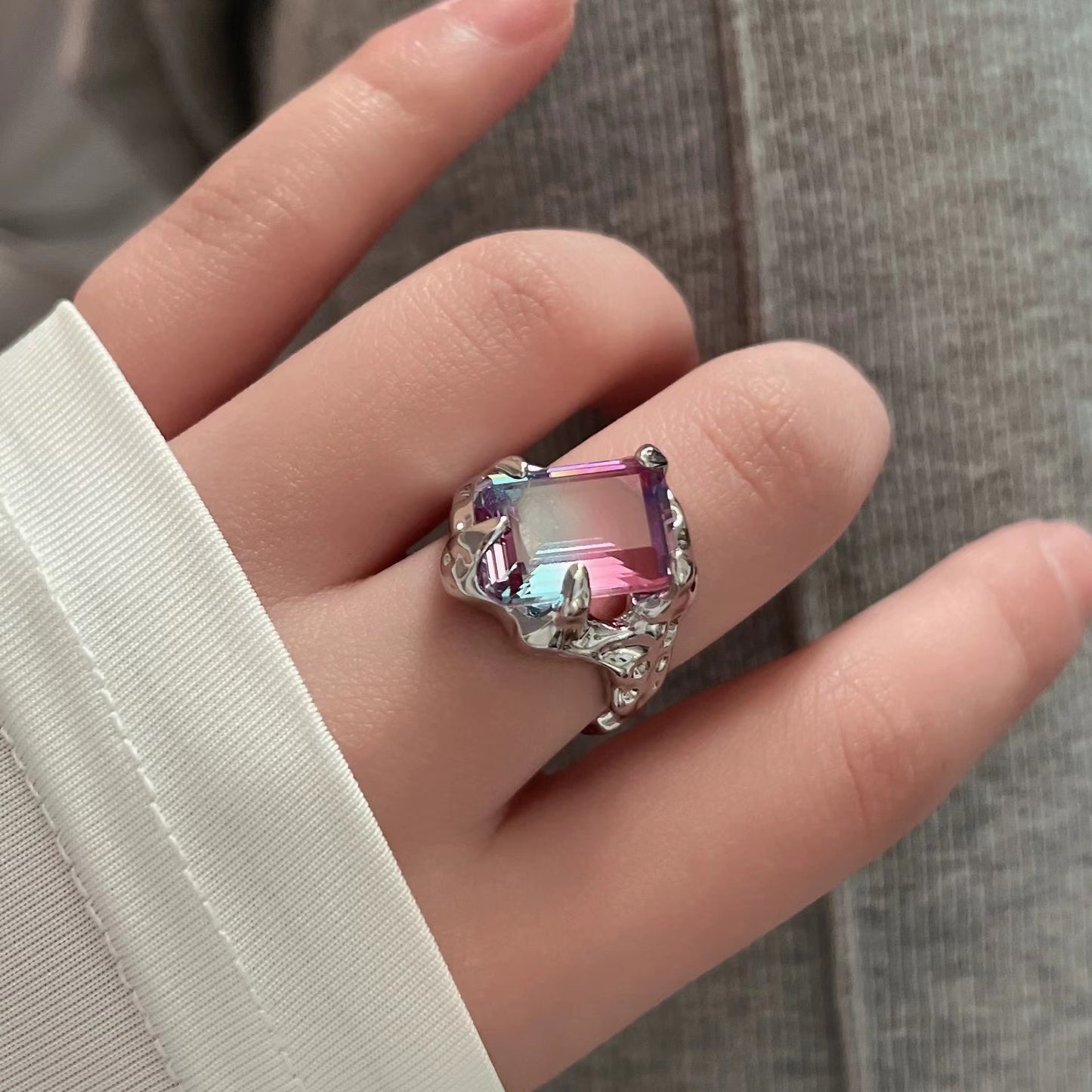 Purple Blue Melt Premium Sense Ring