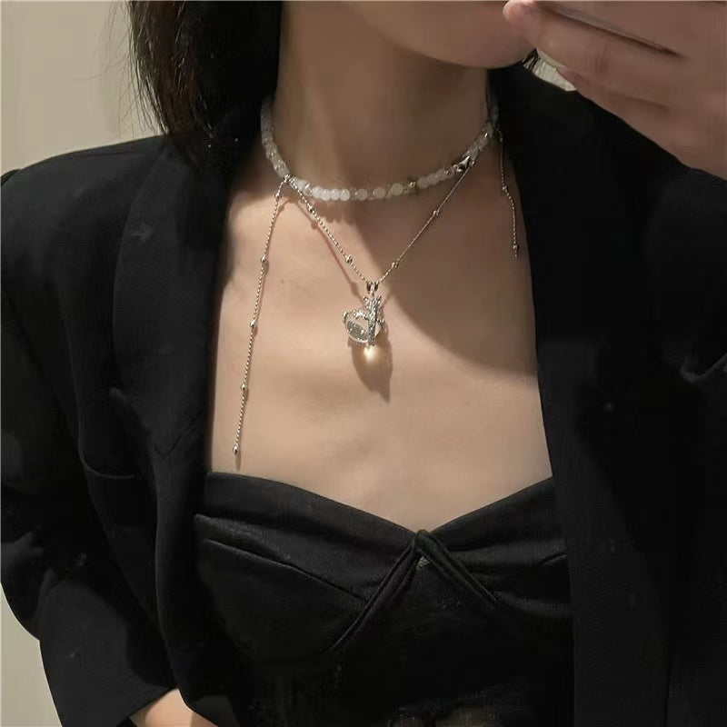 Shanhaijing dragon pattern country wind 2YK necklace collarbone chain