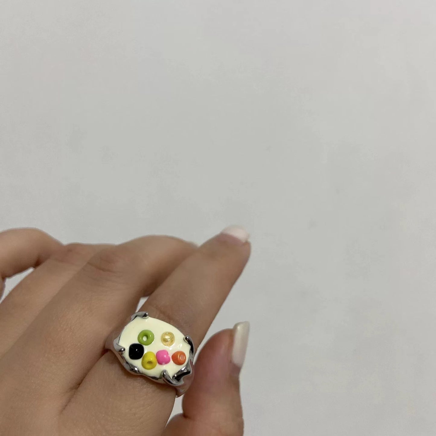Childish colored doughnut ring