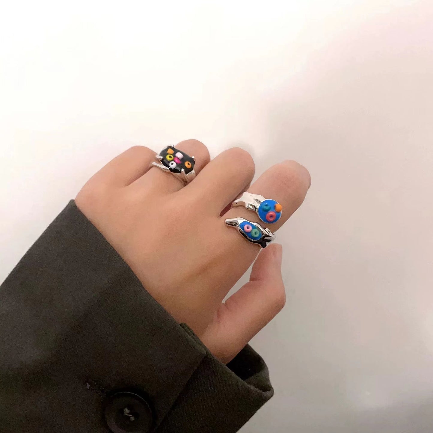 Childish colored doughnut ring