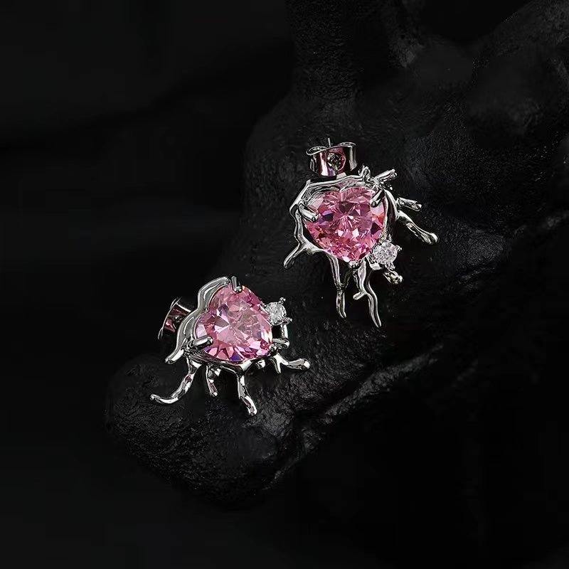Love zirconia unique exaggerated ornaments sweet cool necklace