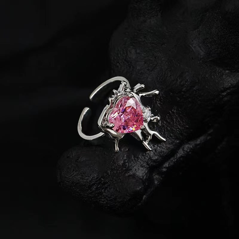 Love zirconia unique exaggerated ornaments sweet cool necklace