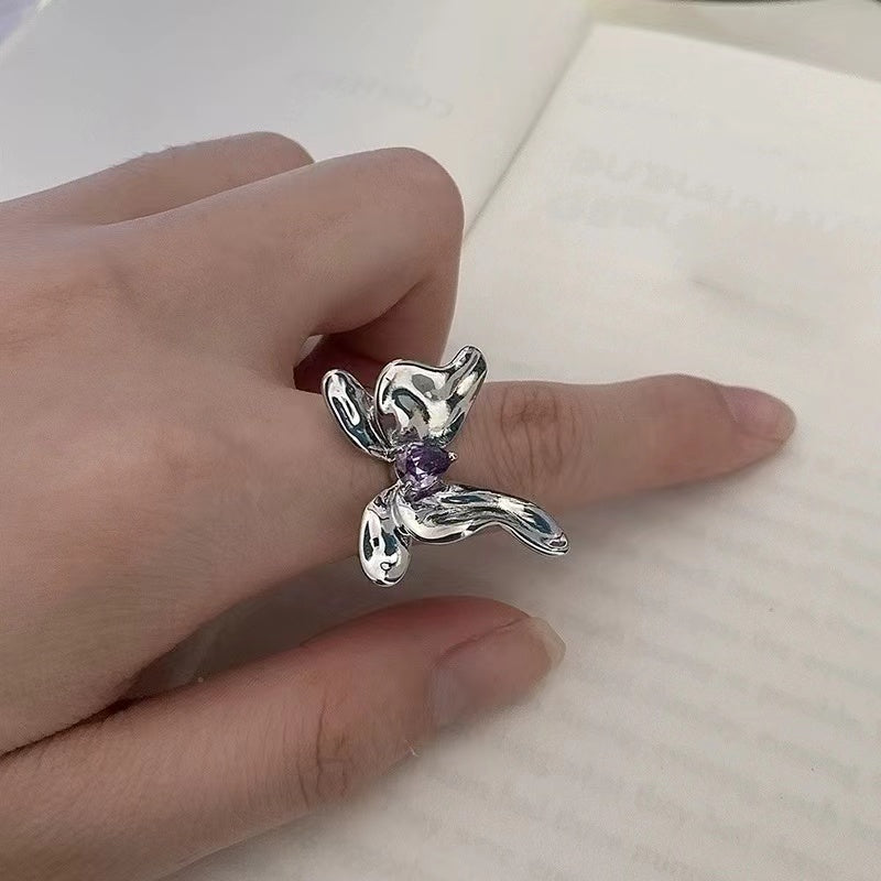 Metal Butterfly Ring