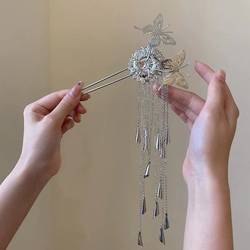 Super fairy tassel shake hairpin ancient wind temperament hairpin