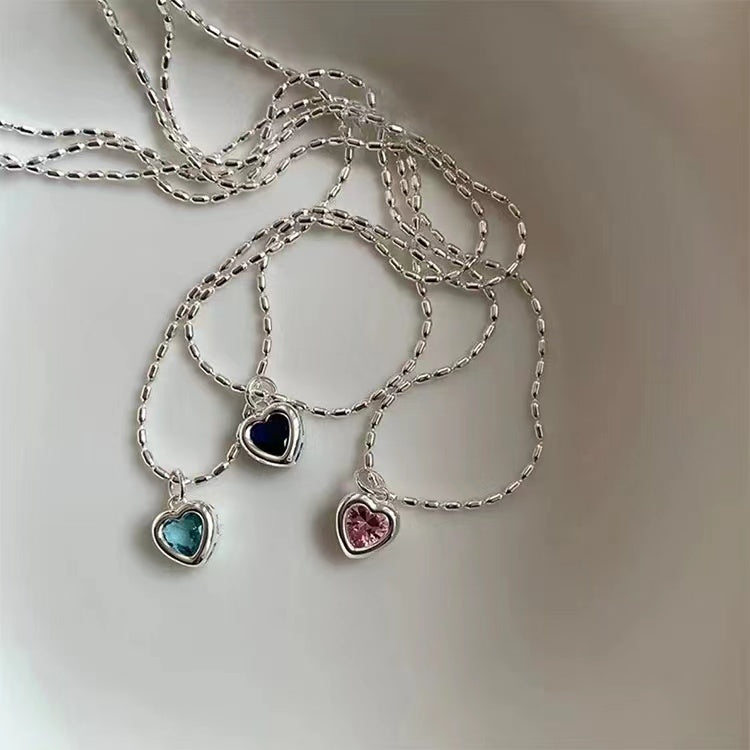 texture necklace pearl zircon tassel cnecklace