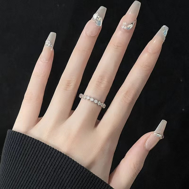 Niche design ring female ins wind bow open ring