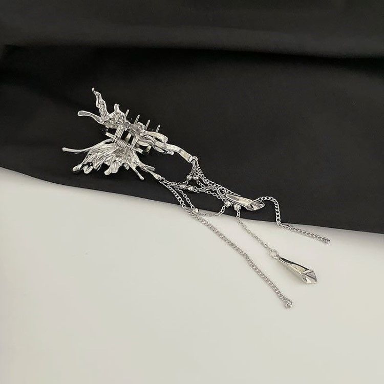 Butterfly liquid hairpin, metal wind, small design
