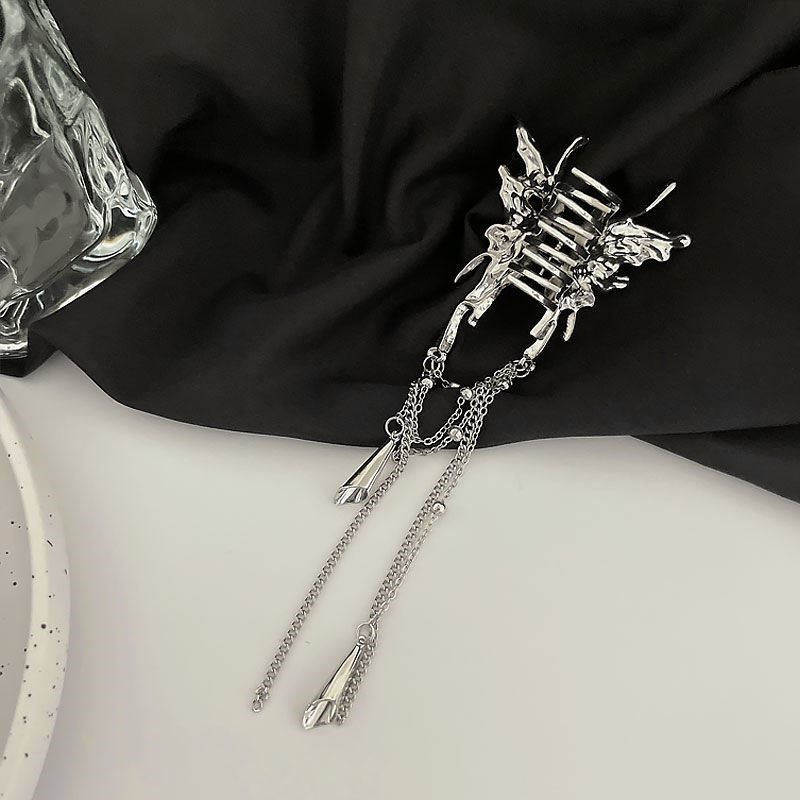 Butterfly liquid hairpin, metal wind, small design