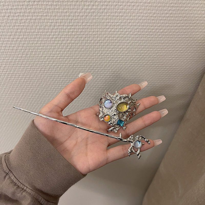 Advanced Moonlight Stone Liquid Hairpin Designed by Small People