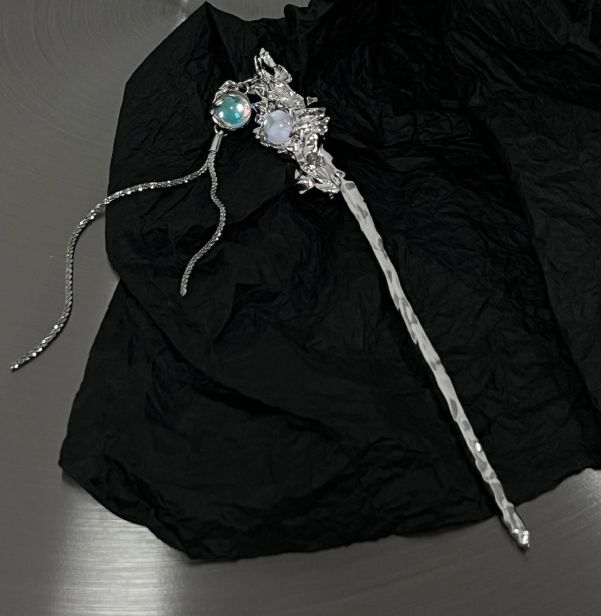 Colorful Beaded Tassel Hairpin Fairy Little Popular Ancient High Feeling Hairpin Step Shaking New Chinese Temperament Hair Ornament