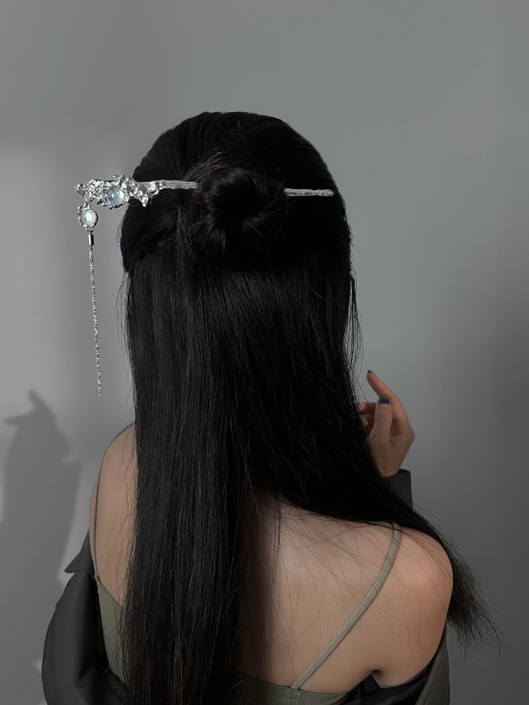Colorful Beaded Tassel Hairpin Fairy Little Popular Ancient High Feeling Hairpin Step Shaking New Chinese Temperament Hair Ornament