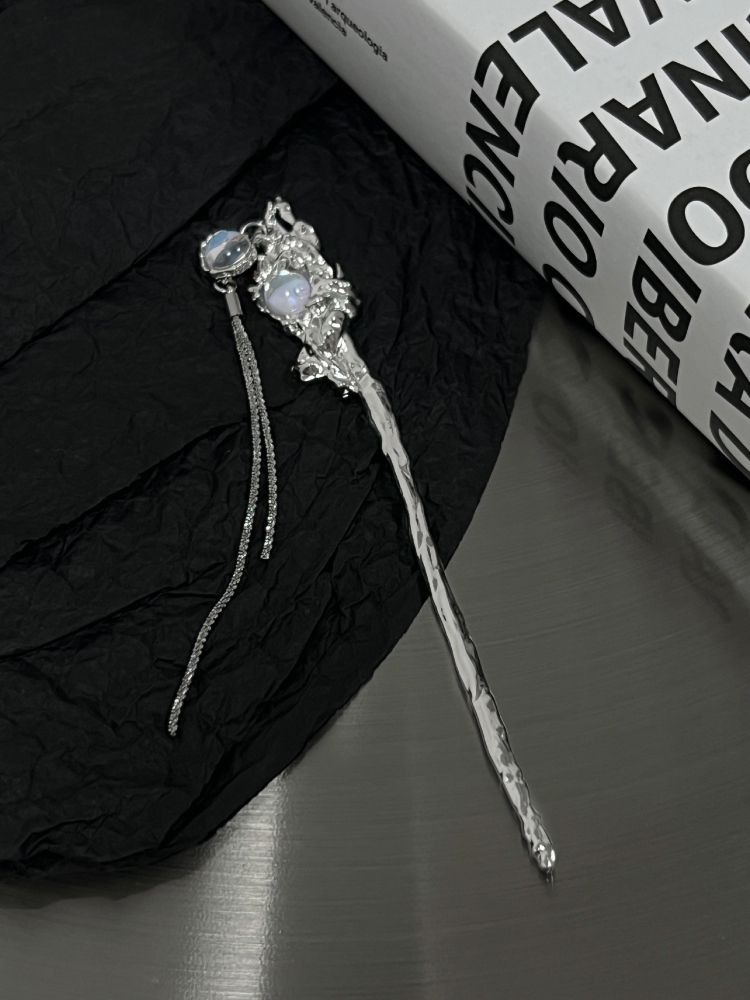Colorful Beaded Tassel Hairpin Fairy Little Popular Ancient High Feeling Hairpin Step Shaking New Chinese Temperament Hair Ornament