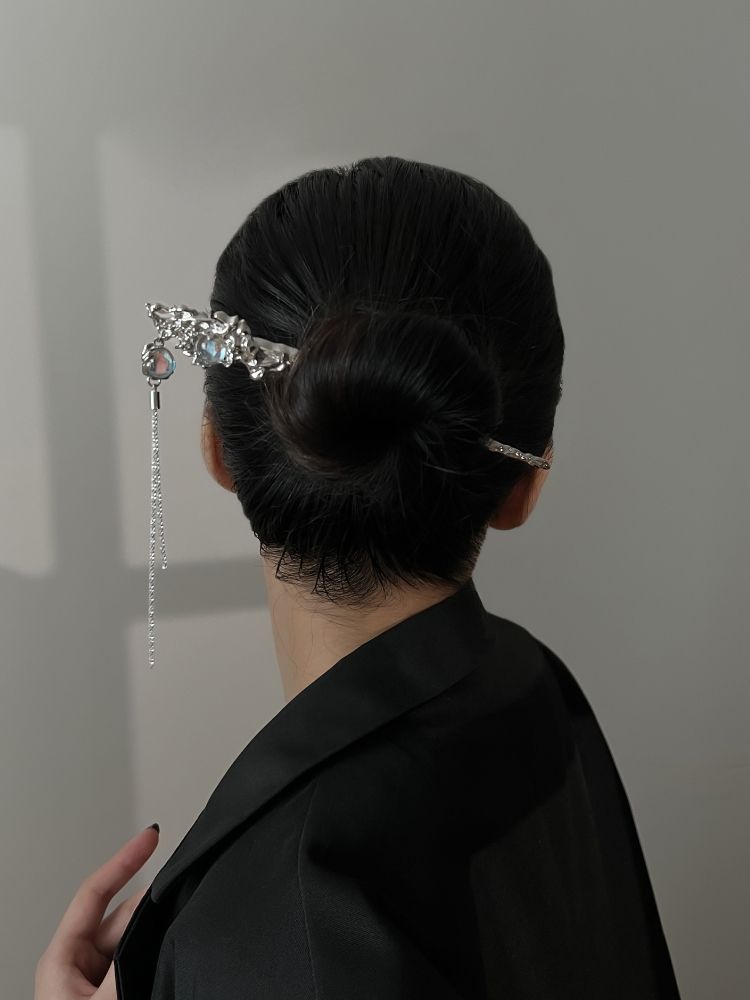 Colorful Beaded Tassel Hairpin Fairy Little Popular Ancient High Feeling Hairpin Step Shaking New Chinese Temperament Hair Ornament
