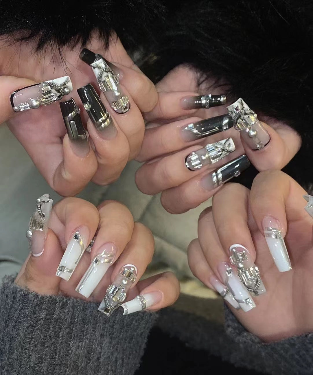 Magic Croix Spicy Girl Sweet Cool Nail Manicure Artificial Nail Finished Product Wearing Nail Custom Manual Patch Removable