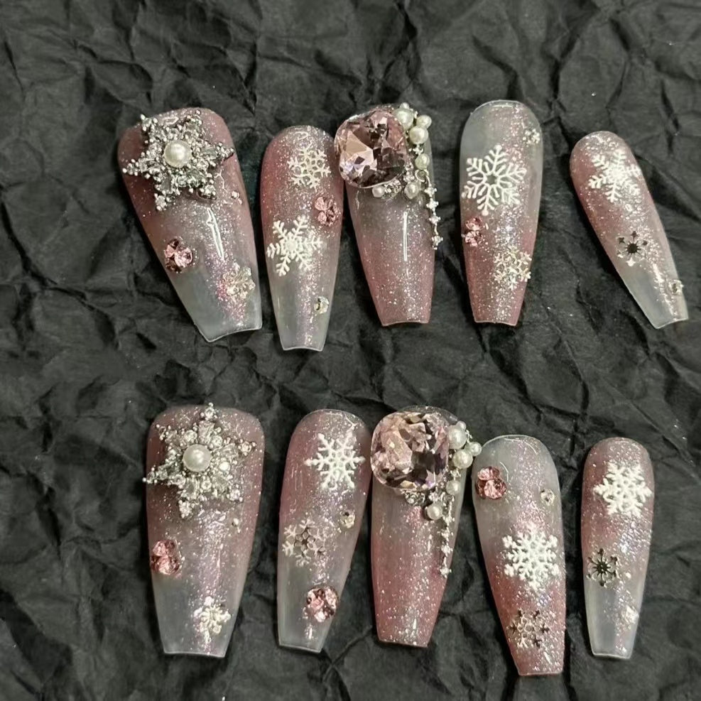 Nail accessories silver series zircon butterfly net red popular star and moon pendant with diamond nail diamond metal color retention