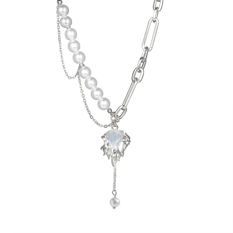 Small design glacier natural pendant tassel pearl necklace female