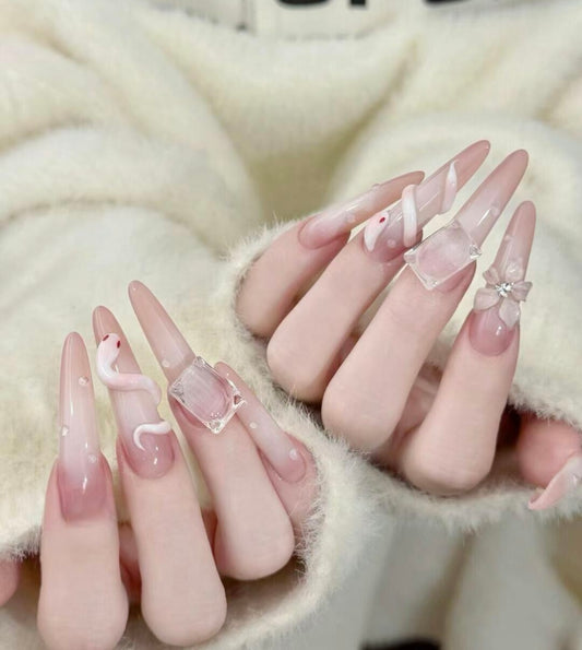 Pink Peach Blossom Snake Year Limited