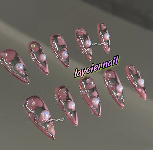 Pink Hottie Nails