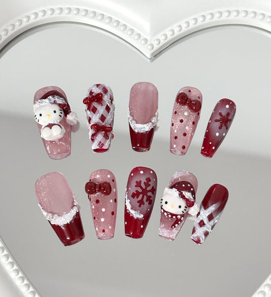 Festive Winter Wonderland Nail