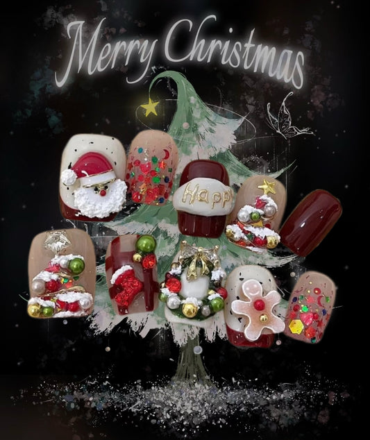 Cute Santa Claus's nails