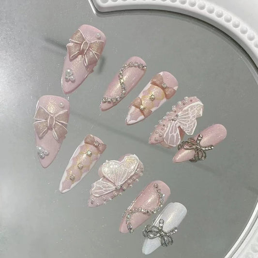 Nail enhancement rose watercolor dry three-dimensional relief color white flower small pattern retro color waterproof