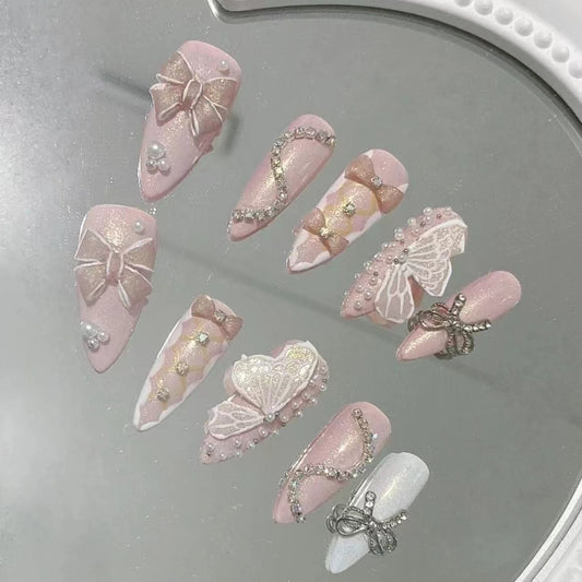 Nail enhancement rose watercolor dry three-dimensional relief color white flower small pattern retro color waterproof