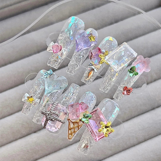 Netizen Millennium Spicy Girl Punk Sweet Cool Wind Starlight Little Red Book Popular Wearing Armor Material Bag Peach Heart Butterfly
