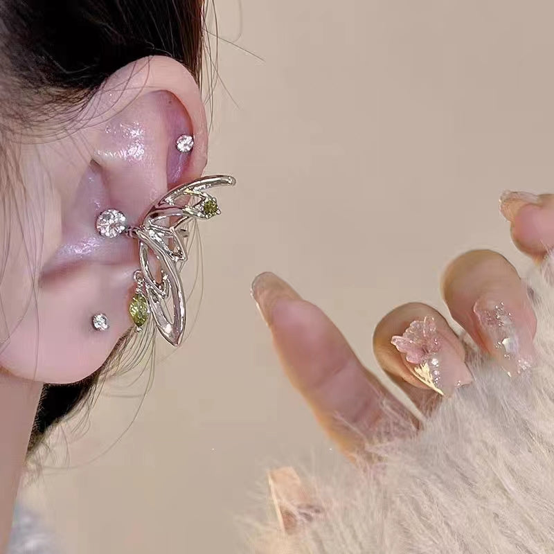 Hair Lifting Earrings, Super Immortal Butterfly, Elf Ear Clips, Earrings Show Small Face, Advanced Sense, and Design Sense, Earbone Clips, Female Trend