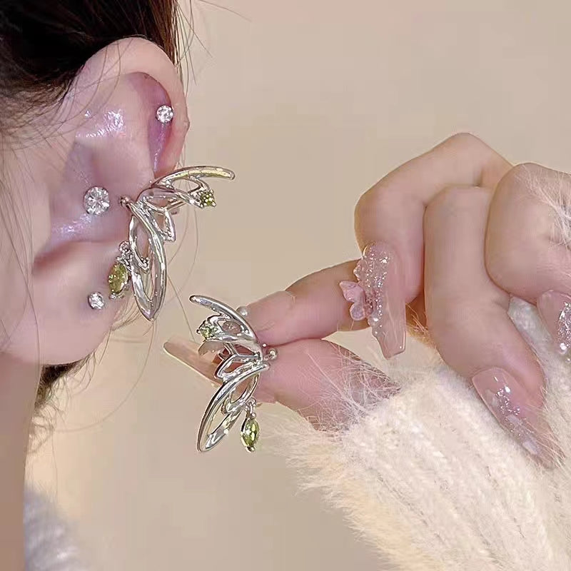 Hair Lifting Earrings, Super Immortal Butterfly, Elf Ear Clips, Earrings Show Small Face, Advanced Sense, and Design Sense, Earbone Clips, Female Trend
