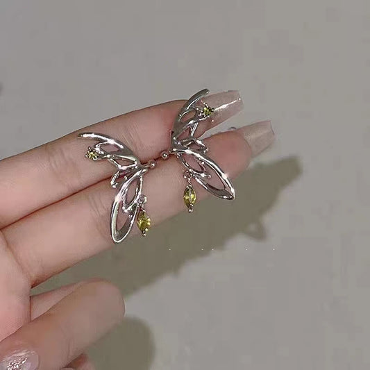 Hair Lifting Earrings, Super Immortal Butterfly, Elf Ear Clips, Earrings Show Small Face, Advanced Sense, and Design Sense, Earbone Clips, Female Trend