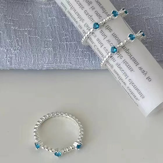 925 sterling silver ring, female niche design, high-end feeling index finger ring, fashionable personality ring, 2023 new model