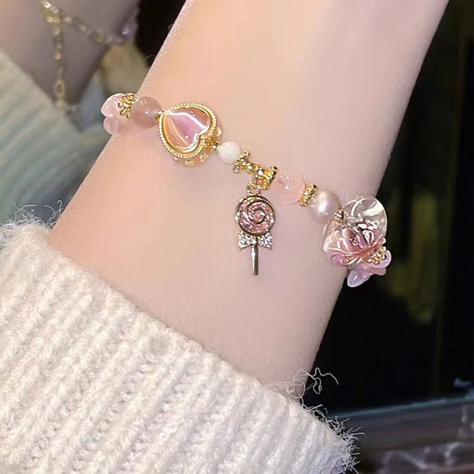 Light luxury moonlight cat's eye planet bracelet women's niche design