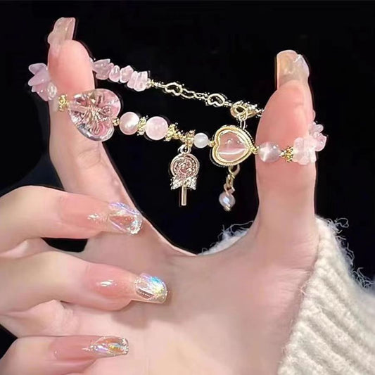 Light luxury moonlight cat's eye planet bracelet women's niche design