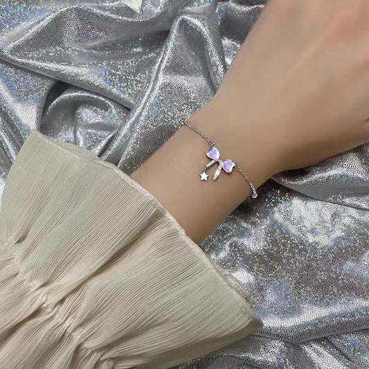 Love cat's eye stone bracelet women's 2023 new fashion light luxury niche design exquisite hand jewelry high-end bracelet