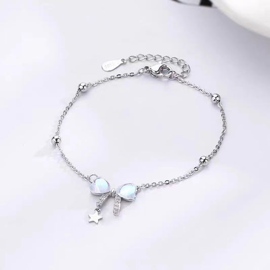 Love cat's eye stone bracelet women's 2023 new fashion light luxury niche design exquisite hand jewelry high-end bracelet