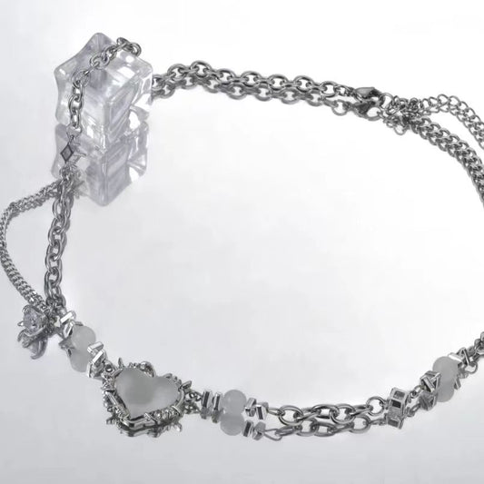 New Transparent Love Necklace for Women's Instagram