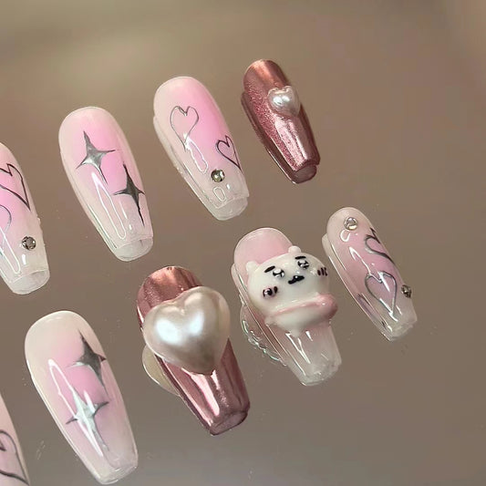 Y2K style millennial spicy girl style, pink wave