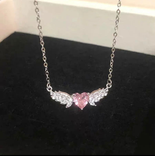 Sweet sweet heart heart pearl heart earring necklace