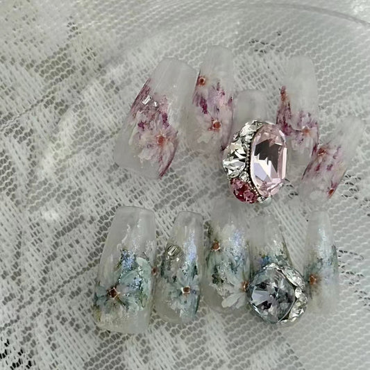 Pure Beauty Ballet/Advanced Light Luxury Handmade Princess Pink Diamond Explosive Flash Wearing Armor