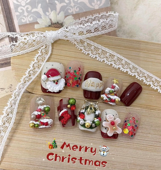 Cute Santa Claus's nails