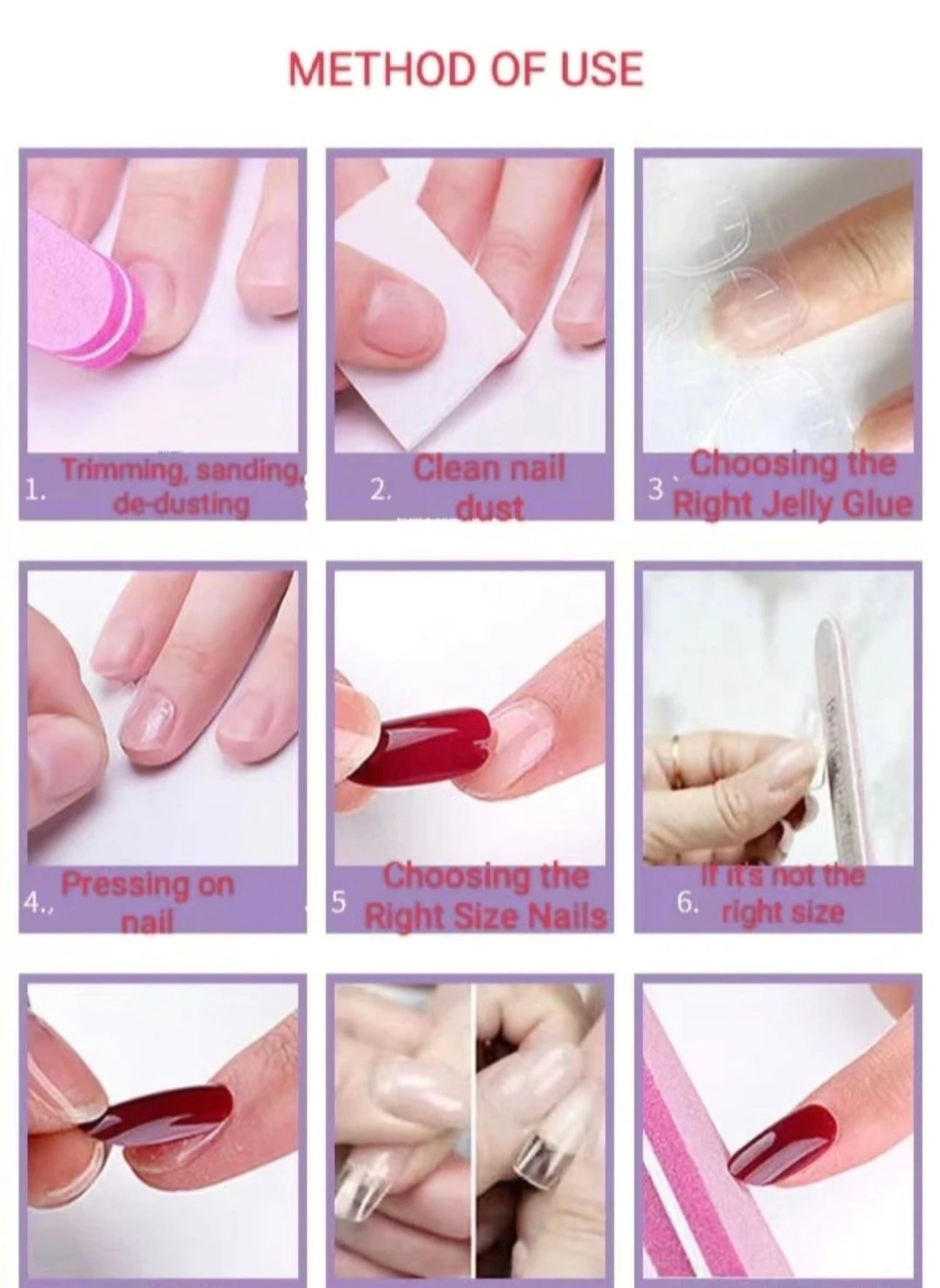 Pink love nails
