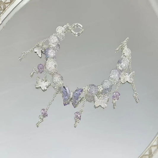 Blue butterfly bracelet