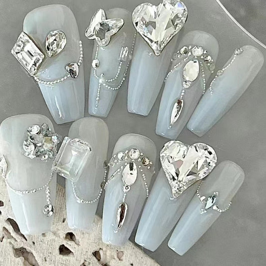 Armor Guanghan Fairy Chain Diamond Fine Sparkling Light Luxury Nail Beauty