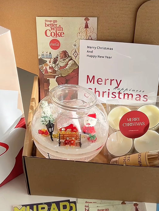 Round ball Christmas candlestick (the candlestick can be used repeatedly)