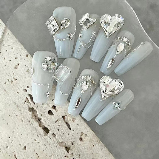 Armor Guanghan Fairy Chain Diamond Fine Sparkling Light Luxury Nail Beauty