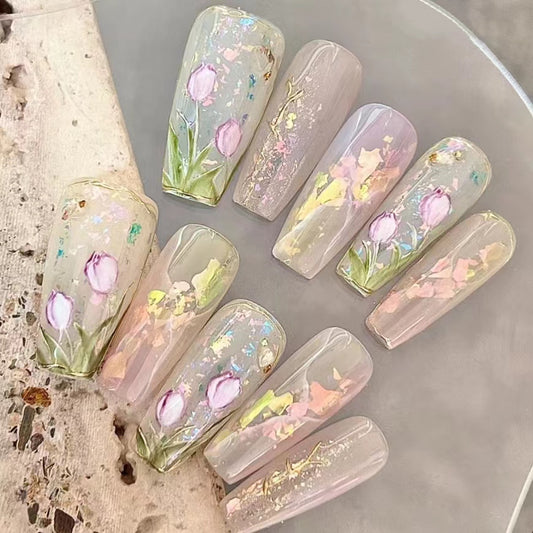 Dream Shell Light Baroque Goddess Nail Ins Aurora Dream Manor Acacia Butterfly