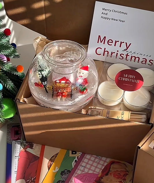 Round ball Christmas candlestick (the candlestick can be used repeatedly)