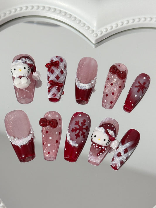 Festive Winter Wonderland Nail