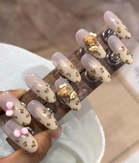 Leopard print hello Kitty
