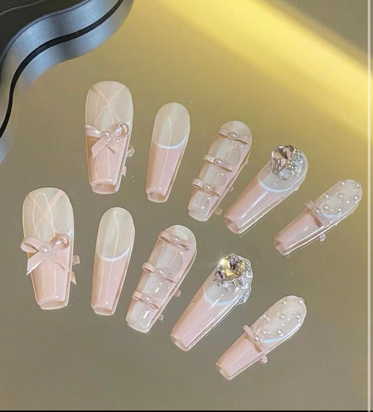 Barbie dance shoes nail
